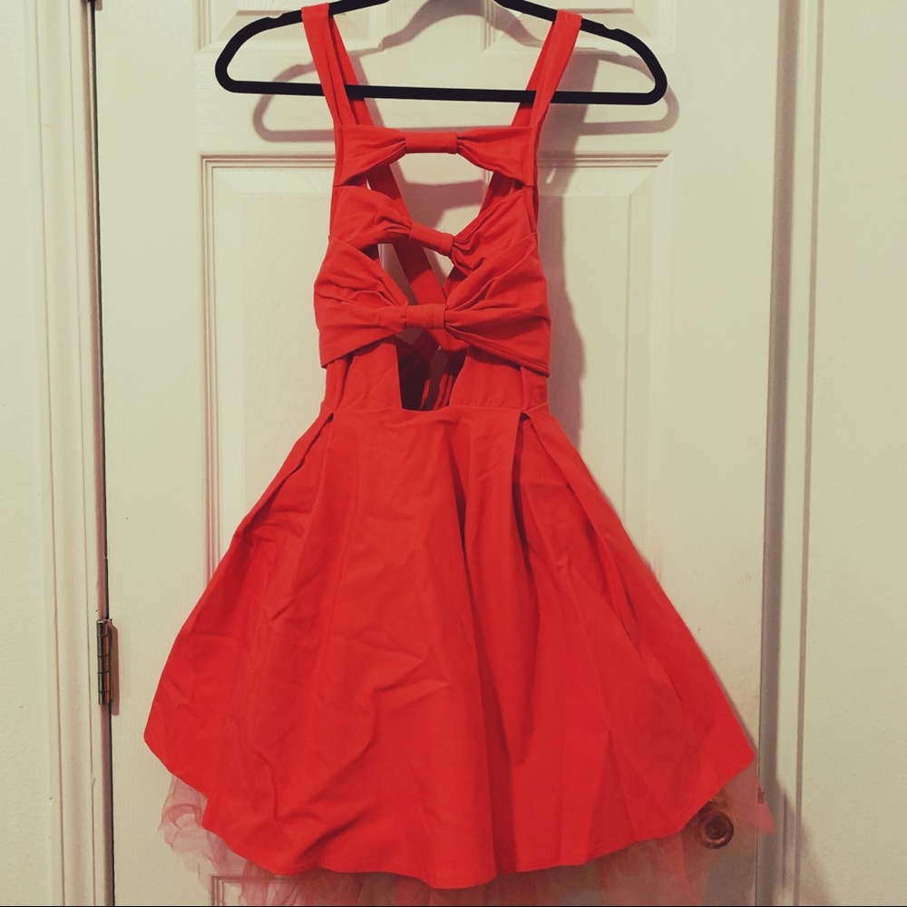 Nasty Gal Salmon/Pink Mini Dress Size S
